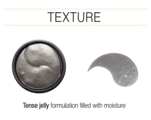 MIZON Pearl Eye Gel Patch Masks, Eye Treatment Mask Reduces Wrinkles and Puffiness, Dark Circles treatment, Hydrogel Eye Patches (Black Pearl)-Velvo Beauty