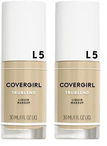 Covergirl Trublend Liquid Makeup Foundation, L5 Creamy Natural, 1 Fluid Ounce (Pack of 2)-Velvo Beauty