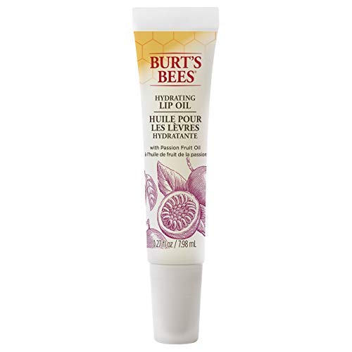 Burt's Bees 100% Natural Hydrating Lip Oil with Passion Fruit Oil, 1 Tube (Pack of 4)-Velvo Beauty