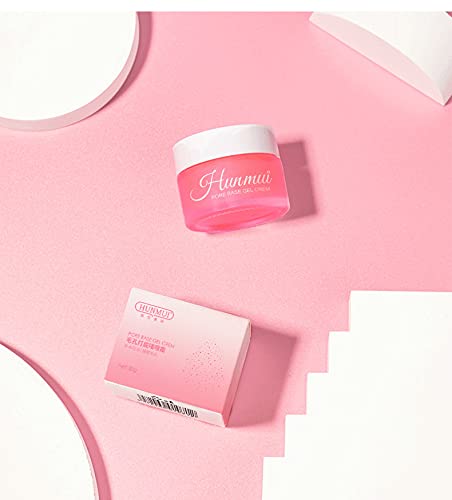 2PCS Hunmui Face Primer Pore Base Gel Cream Cover Pores Water Embellish Skin Silky Finish Primer, Remove Oils Isolating Pore Light Weight Primer Natural Make Up To Flawless Face Firming Moisturizers-Velvo Beauty