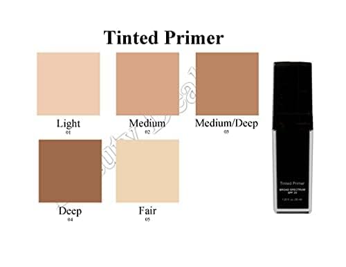Tinted Face Primer Broad Spectrum SPF 20 Hydrates Smooths and Protects Skin (Medium)-Velvo Beauty