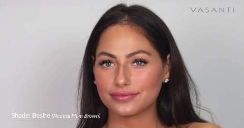 VASANTI Best Balm Forever Tinted Lip Balm - Lip Moisturizer with Natural Oils and Butters for Lip Hydration and Long Lasting Comfort - Vegan, Paraben Free, Cruelty Free (Shh! - Nude Brown)-Velvo Beauty