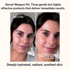Day+West’s Secret Weapon Kit Skincare Gift Set | Three Sensitive Skin Essentials Including Hydrating Mist, Face + Neck Cream Moisturizer, Facial Oil | With Organic Prickly Pear, Calendula, Vitamin C-Velvo Beauty