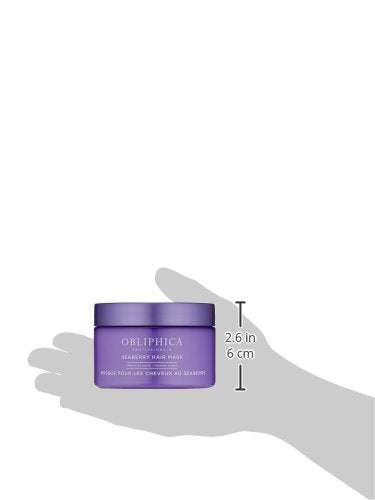 Obliphica Seaberry Hair Mask - Deep Conditioning Hydrating Treatment for Dry and Damaged Hair - Moisturizing Hair Repair and Growth Mask for Medium, Coarse, and Color-Treated Hair - 8.5 Ounces-Velvo Beauty