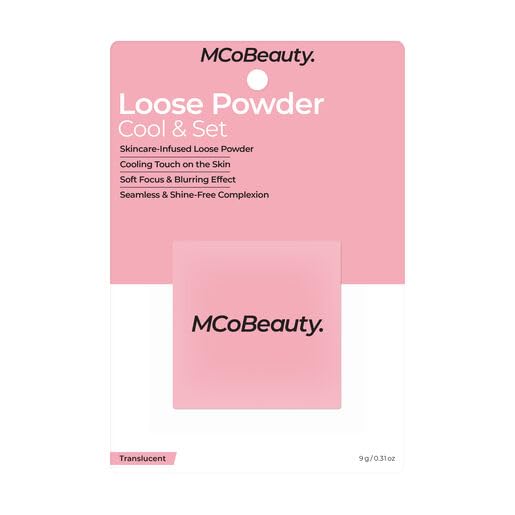 MCoBeauty Loose Powder Cool & Set - Translucent, Finely Milled Water-Based Setting Powder, Vegan, Cruelty Free Cosmetics-Velvo Beauty