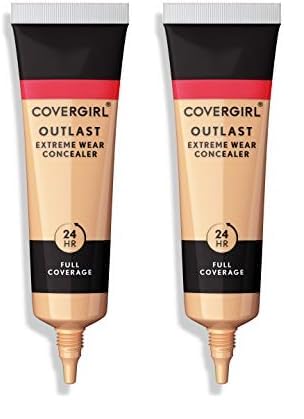 COVERGIRL Outlast Extreme Wear Concealer, Golden Ivory 802 (Pack of 2)-Velvo Beauty
