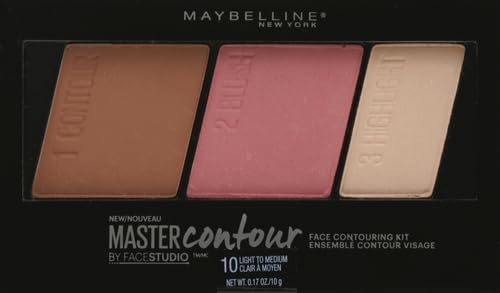 Maybelline Facestudio Master Contour Face Contouring Kit, Light to Medium, 1 Count-Velvo Beauty