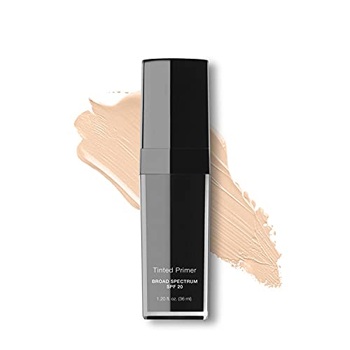 Tinted Face Primer Broad Spectrum SPF 20 Hydrates Smooths and Protects Skin (Light)-Velvo Beauty