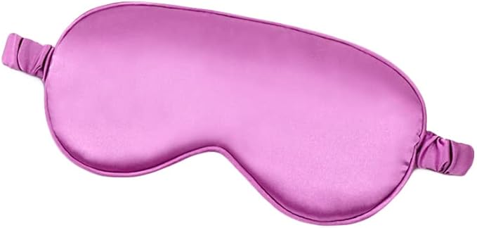 100% Natural Mulberry Soft Silk Sleep Mask, Light Blocking Eye Masks For Sleep, Night Blindfold Eye Mask Cover For Men And Women, Sleeping Night Mask For Travel (Purple)-Velvo Beauty