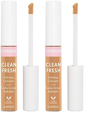 COVERGIRL Clean Fresh Hydrating Concealer, Medium, 0.23 Fl Oz (Pack of 2)-Velvo Beauty