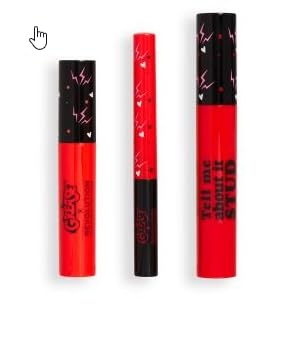 Revolution X Grease Shape Up Sandy Transformation Lip and Eye Set, 0.34 Fl Oz (Pack of 1), Black-Velvo Beauty