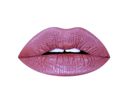 Aromi Metallic Liquid Lipstick | Chestnut Rose Lip Color with Shimmery Finish, Long-lasting + Long Wear, Smudge Proof, Waterproof, Vegan, Cruelty-free (Burgundy Quartz)-Velvo Beauty