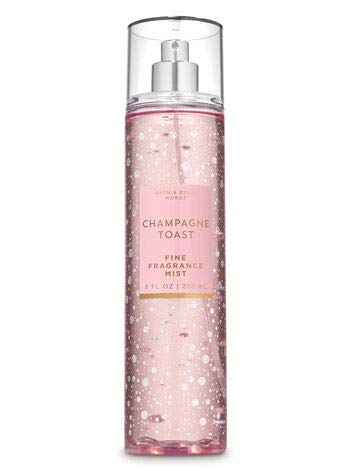 Bath and Body Works - Champagne Toast - 3 pc. Gift Set - Moisturizing Body Wash, Fine Fragrance Mist and Ultra Shea Body Cream - (2019 Edition)-Velvo Beauty