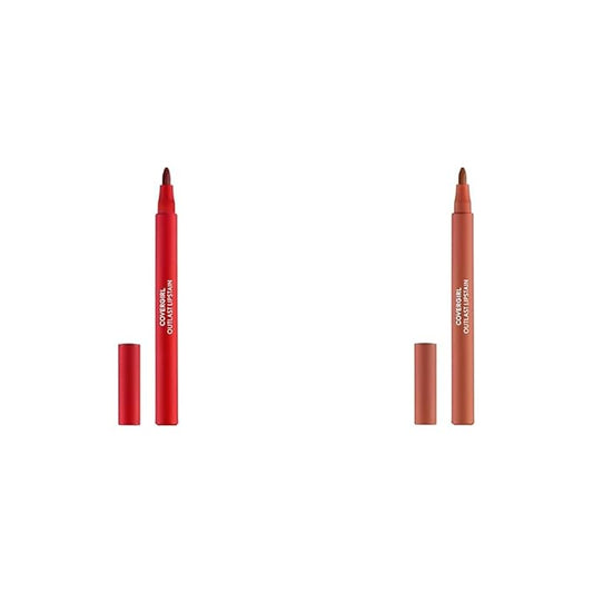 COVERGIRL Outlast Lipstain Bundle - Atomic Love 55 & Canyon 35 Colors-Velvo Beauty