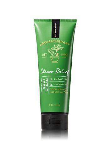 Bath and Body Works - Aromatherapy - Stress Relief - Eucalyptus & Spearmint - Pillow Mist & Body Cream - Gift Set – New 2017-Velvo Beauty