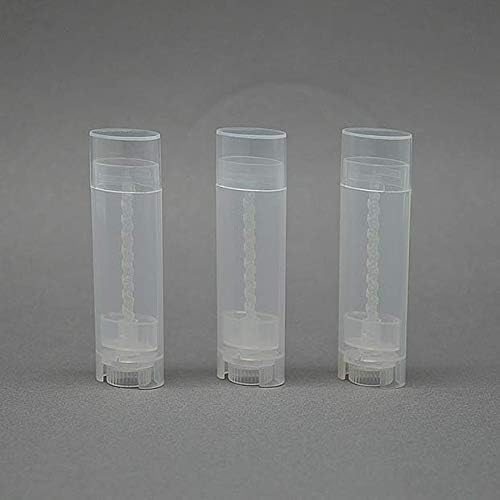 10PCS 4.5g/4.5ml Empty DIY Lip Tubes Holder Containers Vial Refillable PP Plastic Deodorant Crayon Travel Tube Pipe Bottle Lip Gloss Case DIY Lip Balm Gifts For Women Lady Girls(Transparent)-Velvo Beauty