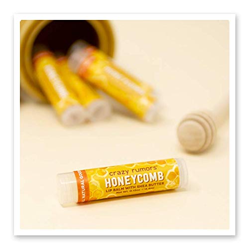 Crazy Rumors Honeycomb Lip Balm. 100% Natural, Vegan, Plant-Based, Made in USA (1-Pack)-Velvo Beauty