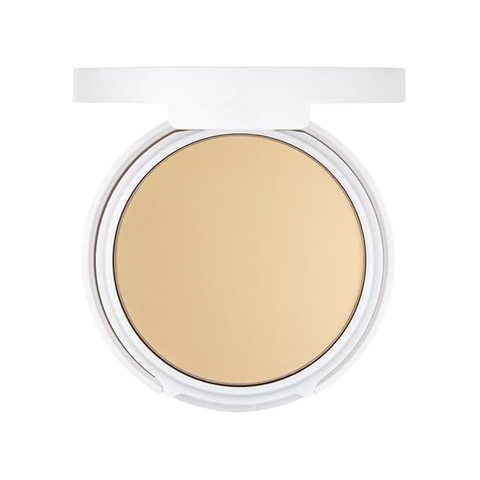 FLOWER Beauty By Drew Barrymore Light Illusion Perfecting Powder - Powder Foundation + Setting Powder for Makeup - Medium Buildable Coverage - Natural Glow + Flawless Finish - Mirror + Sponge Include d (Caramel)-Velvo Beauty