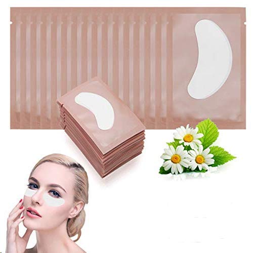 Adecco LLC 50 Pairs Eye Gel Pads, Eyelash Extension Under Eye Pads, Lint Free Lash Extension Under Eye Gel Patches for DIY False Eyelash Extension Makeup Supplies, Eye Mask Beauty Tool-Velvo Beauty