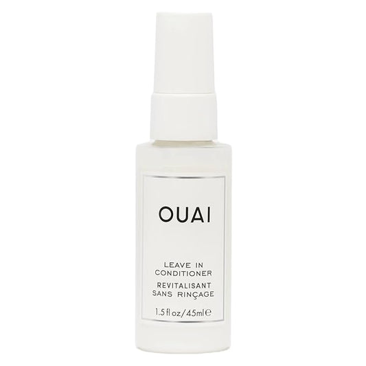 OUAI Leave In Conditioner & Heat Protectant Spray - Prime Hair for Style, Smooth Flyaways, Add Shine and Use as Detangling Spray - No Parabens, Sulfates or Phthalates (1.5 oz)-Velvo Beauty