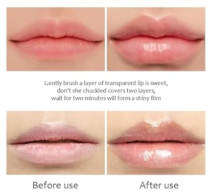 Plumping Lip Gloss with Hydrating Formula, Lip Maximizer Effect, Long Lasting Moisturization, 5ml, clear-Velvo Beauty
