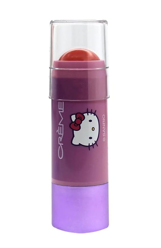 The Crème Shop X HELLO KITTY(PURPLE) 2-IN-1 LIP AND CHEEK TINTED STICK - PRETTY BOW, Pink-Velvo Beauty