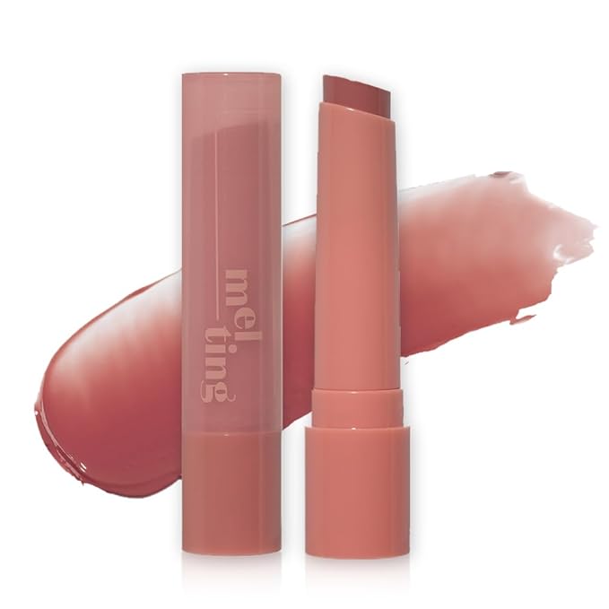 ETUDE Ginger Sugar Melting Balm Stick 02 Soft Mauve | Tinted Moisturizing Lip balm | Natural Ingredients Hydrate Ginger, Sugar, Shea Butter Moisturizing Relaxing Effect | K-Beauty-Velvo Beauty