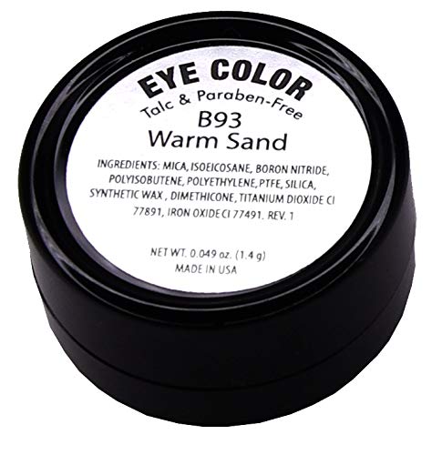 Shiny Warm Sand Beige Taupe Nude Natural Tone Satin Finish Pressed Powder Single Vegan Eyeshadow; Talc, Paraben & Cruelty Free-Velvo Beauty