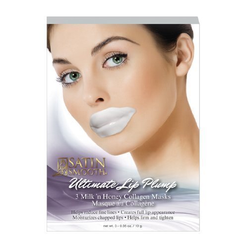 SATIN SMOOTH Ultimate Lip Plump Collagen Mask (single pack)-Velvo Beauty