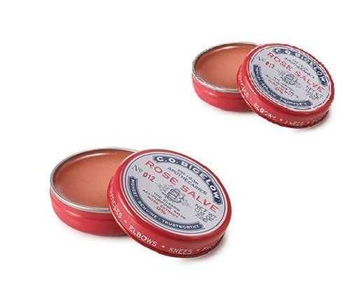 C.O. Bigelow All Purpose Classic Rose Salve Lip Balm, .8 Oz (22g) Tin, 2 Pack-Velvo Beauty