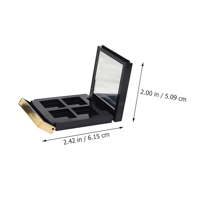Empty Makeup Palette 2PCS Eyeshadow Makeup Palette with Mirror Plastic Cosmetic Storage Case for Makeup Eyeshadow Lipstick-Velvo Beauty