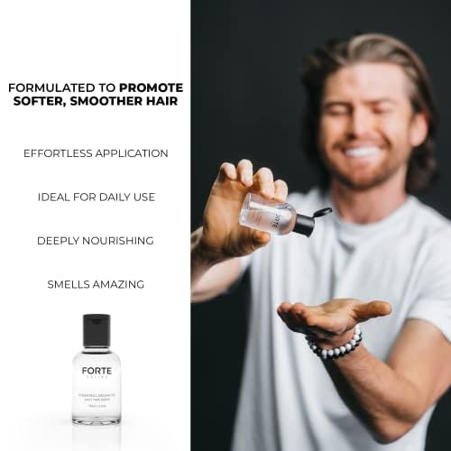 Alex Costa Hydrating Argan Oil Daily Hair Serum by Forte Series Sulfate Free Argan Hair Oil for Men Hair Serum for Dry Damaged Hair, for Styling Hair (75 ml / 2.5 oz)-Velvo Beauty