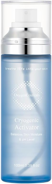 Cryogenic Activator (100ml / 3.38oz) – Facial Mist Toner for Hydrating, Soothing, and Cooling, Naturally Derived Deep Sea Water with Pure Oxygen, Suitable for All Skin Types-Velvo Beauty