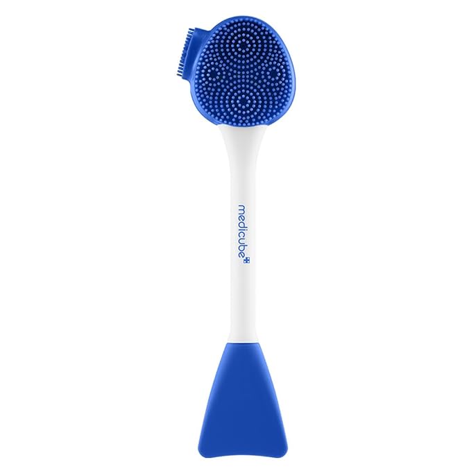 medicube Multi Pore Brush & Face Mask Applicator | 4-in-1 Silicone Jelly Brush for Deep Pore Cleansing, Face Mask Application & Gentle Face Massage | Kbeauty Skincare Tool | 1 Piece-Velvo Beauty