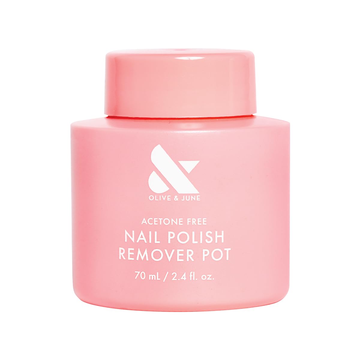 Olive & June Polish Remover Pot | Acetone-Free Nail Polish Remover with Sponge Lid for Mani + Pedi | No-Mess, Gentle & Effective Formula | Non Acetone | Vegan & Cruelty-Free | 60mL-Velvo Beauty