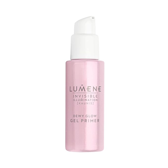Lumene Dewy Glow Gel Primer - Invisible Illuminating Primer + Hydrating Gel for Radiant Glowing Skin - Lightweight Brightening Face Primer for Makeup + 24hr Visibly Smoother Skin (1oz)-Velvo Beauty