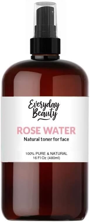 Rose Water Facial Toner - 16oz Bulk Alcohol-Free Vegan All Natural Refreshing for Face and Hair - Uplifts, Calming & Soothing for All Skin Types-Velvo Beauty