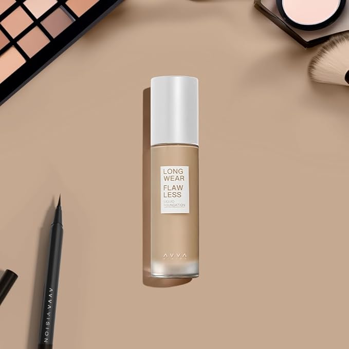 Liquid Foundation Makeup Natural True Skin Tone Full Coverage Concealer Flawless Complexion Blendable Longwear, 104, 1 fl. oz.-Velvo Beauty