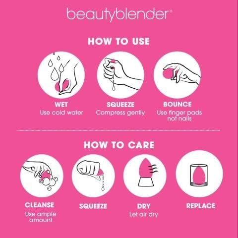 Beautyblender® | Nova Beauty Blender Makeup Sponge, Super-Soft Foam Easily Blends Foundations, Powders & Creams, Made in USA, Reusable, Washable, Streak Free Application, Vegan, Cruelty Free-Velvo Beauty