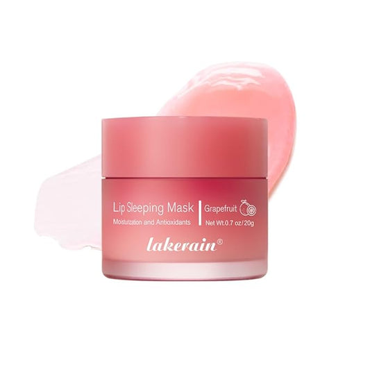 Lip Sleeping Mask,lip Mask With Vitamin C, Antioxidants,lip Mask Overnight,Improves Dryness,Nourishes And Hydrates,Brighten Lip Colour,Reduce Lip Lines 0.7 Fl Oz (03#grapefruit)-Velvo Beauty