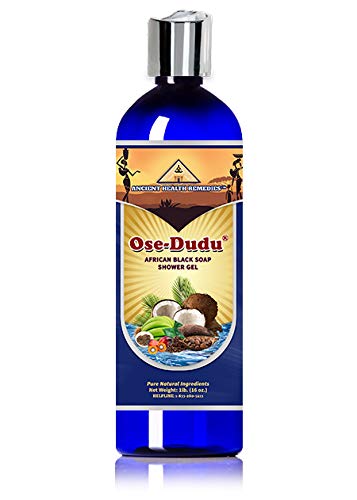 Organic, Anti-Bacterial OSE DUDU LIQUID BLACK SOAP GEL 1 LB (16 oz) Acne Eczema Dry Skin Psoriasis Scar Removal Face and Body Wash Skin Care (GHANA)-Velvo Beauty