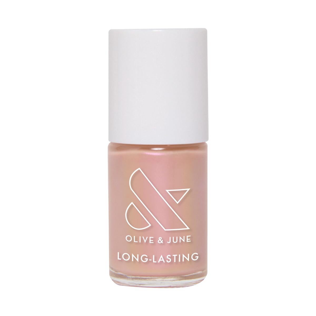 Olive & June Long Lasting Nail Polish | Plump Gel-Like Finish No Lamp Needed | Lasts up to 10 days | Salon-Quality at Home | 15-Free Vegan Cruelty-Free Chip-Resistant | Sandy Scallop Golden Iridescent-Velvo Beauty