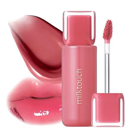 MILKTOUCH Jelly Fit Lip Tint (04 Mute-Ficial Plum) with Cooling Plumping Effect and Water-Based Non-Sticky Texture | Long Lasting Korean Beauty Lipstain Tinted Gloss Oil Brown K Makeup-Velvo Beauty