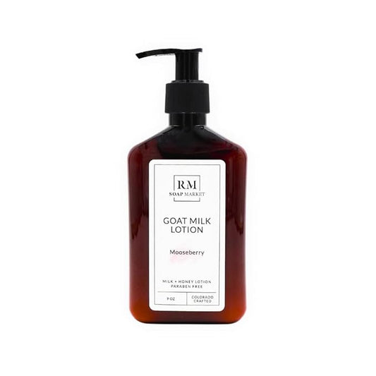 Goat Milk Lotion, Mooseberry Fragrance, Hydrating Lotion for Men & Women With Nourishing Goat Milk, Shea Butter, Sunflower Oil & Aloe, Packed With Vitamin A, E & Selenium, 9 Oz-Velvo Beauty