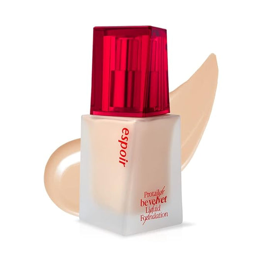 Espoir Pro Tailor Foundation Be Velvet SPF22 PA++ #5 Beige 1.01 fl oz | Powerful Lastingness Cover | Thin Coverage Improving Skin Texture | Velvety Formula without any Dry Feeling | Korean Makeup-Velvo Beauty