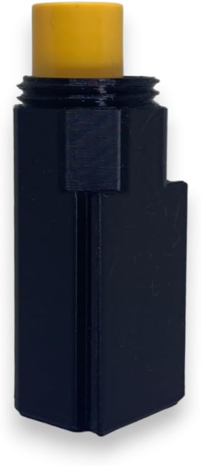 Lip Balm Holder with Car Mount Bracket and Screw Cap Lid for Carrying in Bags Pockets Fits Lip Balm and Lip Stick (1 Pk Blk)-Velvo Beauty