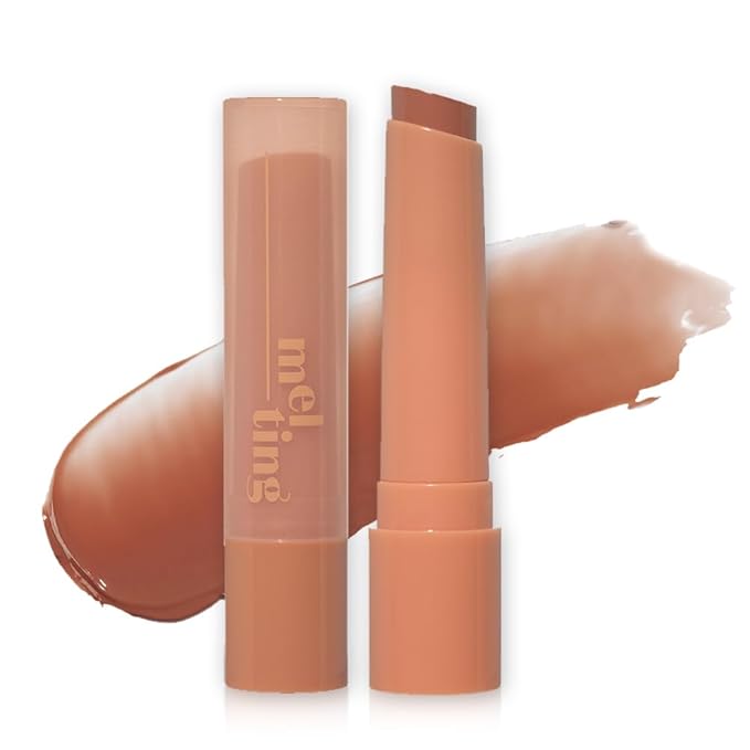 ETUDE Ginger Sugar Melting Balm Stick 04 Peanut Butter | Tinted Moisturizing Lip balm | Natural Ingredients Hydrate Ginger, Sugar, Shea Butter Moisturizing Relaxing Effect | K-Beauty-Velvo Beauty