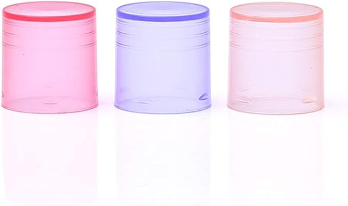 30 Pieces Multicolor Empty Lip Balm Container Tubes Lip Balm Empty Container Clear Tubes with Twist Bottom and Top Cap(Color Random)-Velvo Beauty