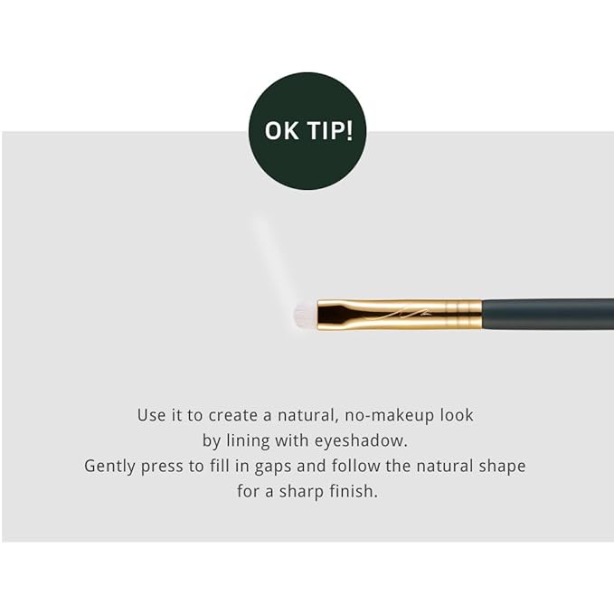 [SOO ADOR] okhee Eyeline Smudge Brush NUN 06 - Perfect for Creating Smoky Eyes and Diffused Eyeliner | Designed by K-Pop Makeup Artist Seo Ok | Makeup Brush Eye Brush-Velvo Beauty