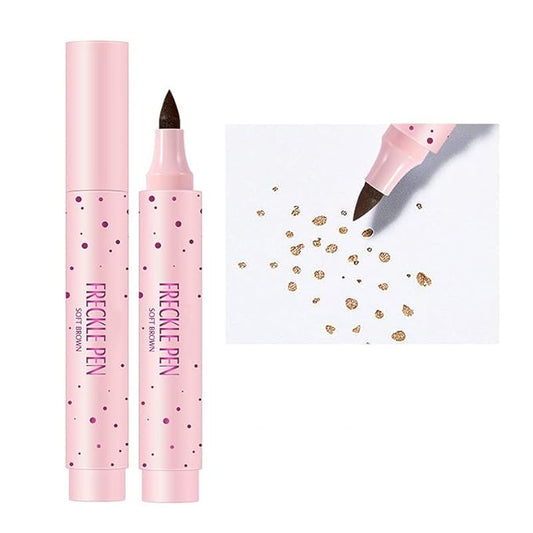 Freckle Pen Faux Freckle Pen Colour Pop Freckle Pen Supernaturally Realistic Freckles Makeup Brush Fantastic Freckles Pen Long-lasting Waterproof Soft-point Absorbent Pen For a Natural and Easy Makeup Look (soft brown)-Velvo Beauty